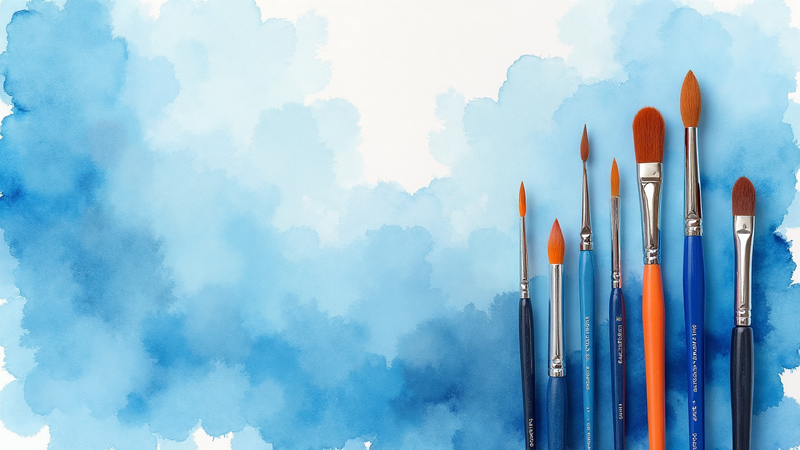 Différences entre pinceaux à lavis et pinceaux ronds