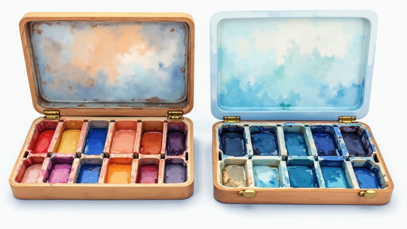 Quels sont les avantages d'un coffret en bois pour l'aquarelle ?