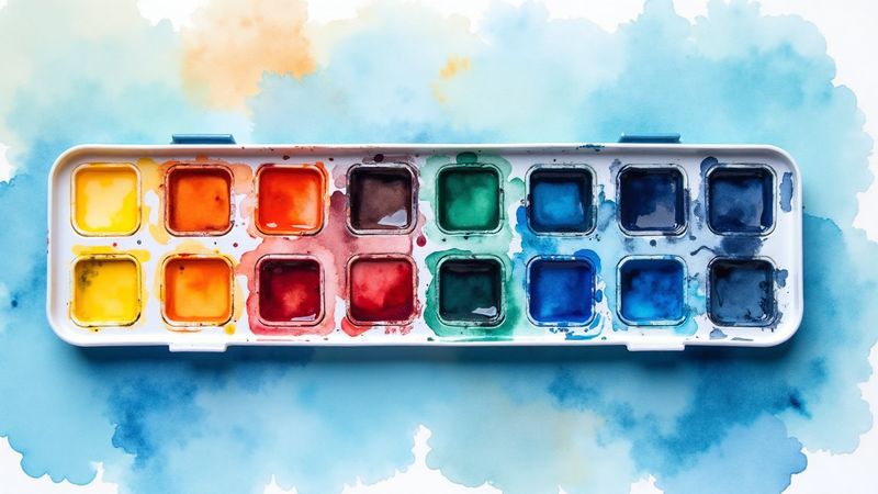 Comment personnaliser et entretenir une palette aquarelle vide ?