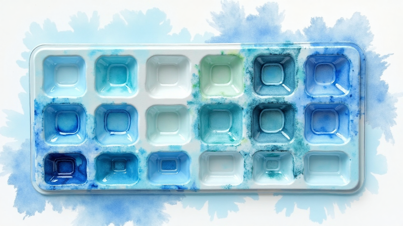 Palettes d'aquarelle vides : godets et puits de mélange personnalisables